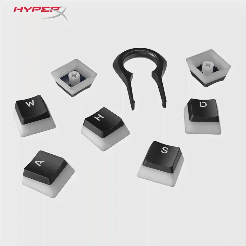 HyperX Double Shot PBT Keycaps Full 104 US Black-4