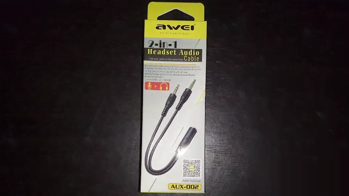 Awei Audio Splitter Cable 1 Female to 2 Male