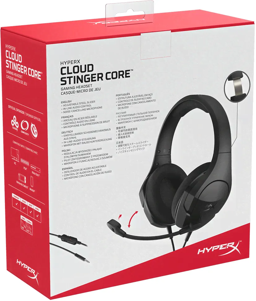HyperX Компьютерная гарнитура HyperX Cloud Stinger Core (PC), черный наушники в Новый Раздол-1