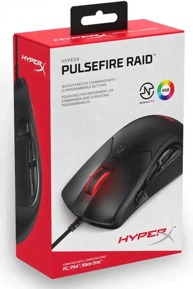 Kingston Hyperx. Проводная мышь Pulsefire Raid RGB (HX-MC005B)