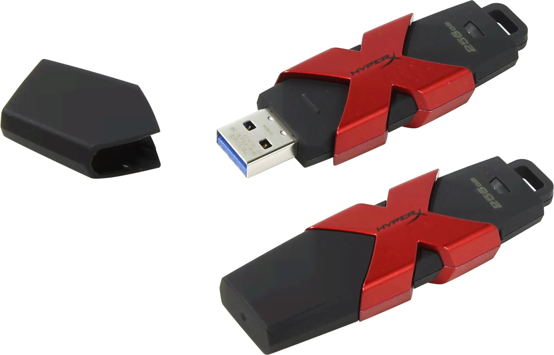 Флеш-накопитель яUSB 3.0 256GB Kingston HyperX Savage (USB 3.0/3.1) (R/W 350/250 MB/s) (HXS3/256GB)-0