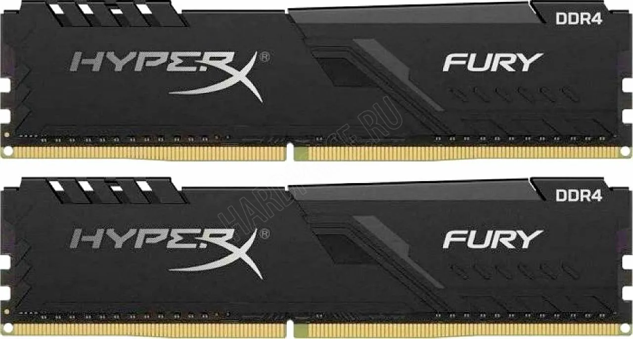 Оперативная память 16Gb 2666MHz Kingston HyperX Fury 2x8Gb KIT CL16 DDR4 (HX426C16FB3K2/16)-3