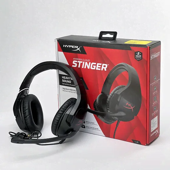 HyperX Cloud Stinger black полноразмерная игровая гарнитура|4P5L7AX#ARL_УЦ4-4